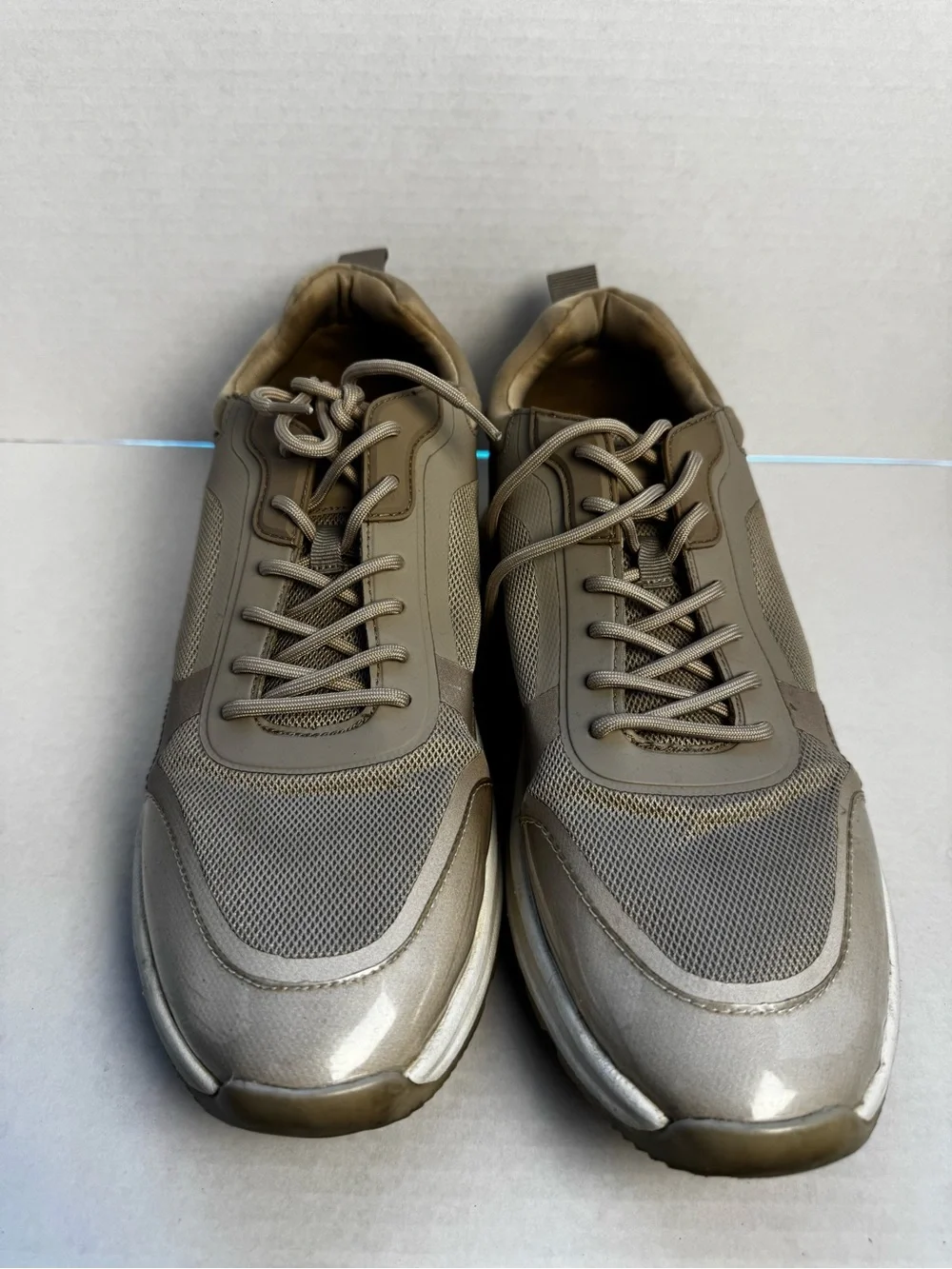Aldo Men's Taupe Sneakers - Modern Casual Trainer US 12